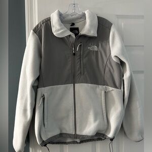 The North Face Womens  Gray and White Denali Jacket